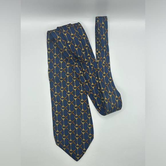 Lancel Paris Monogram Logo Silk Tie - Picture 2 of 6